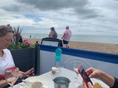 Lunch stop under the i360